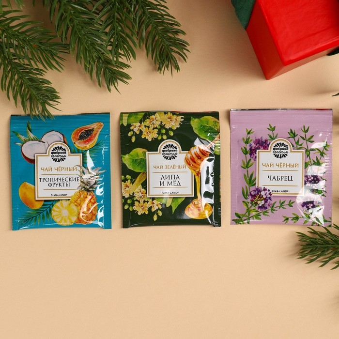 Новый год! Чай в пакетиках «Банк чая», 21,6 г (12 шт., х 1,8) г. Новый год! Чай в пакетиках «Банк чая», 21,6 г (12 шт., х 1,8) г.