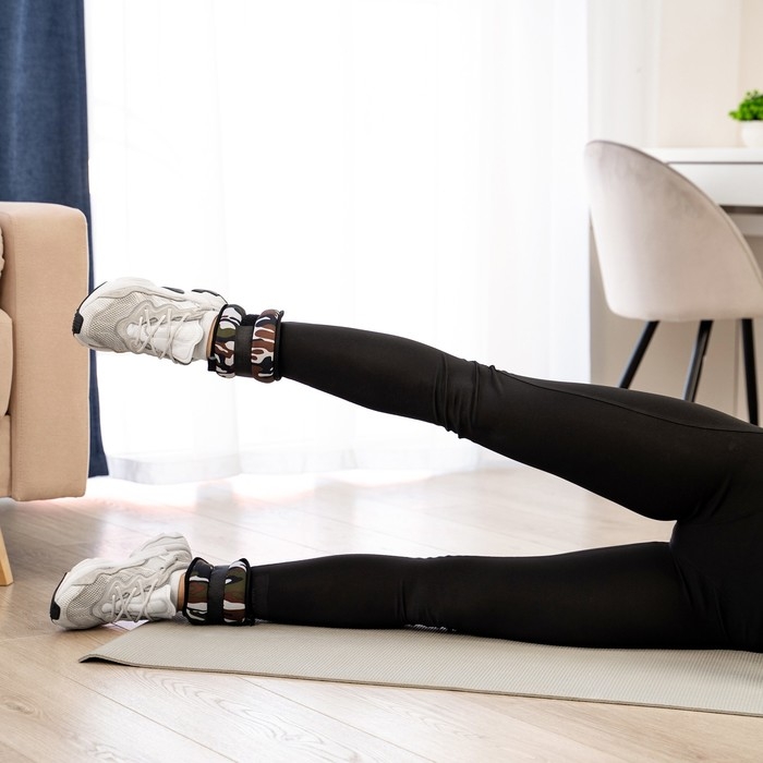 Утяжелители неопреновые ONLYTOP, 2 шт. х 1,5 кг, цвет милитари Утяжелители неопреновые ONLYTOP, 2 шт. х 1,5 кг, цвет милитари