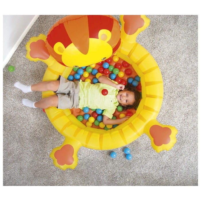 Бассейн надувной «Лев», 111 x 98 x 61,5 см, с мячами, 52261 Bestway Бассейн надувной «Лев», 111 x 98 x 61,5 см, с мячами, 52261 Bestway