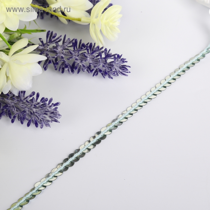 Нить из пайеток голографическая Нить из пайеток голографическая "Радуга" намотка 3 метра