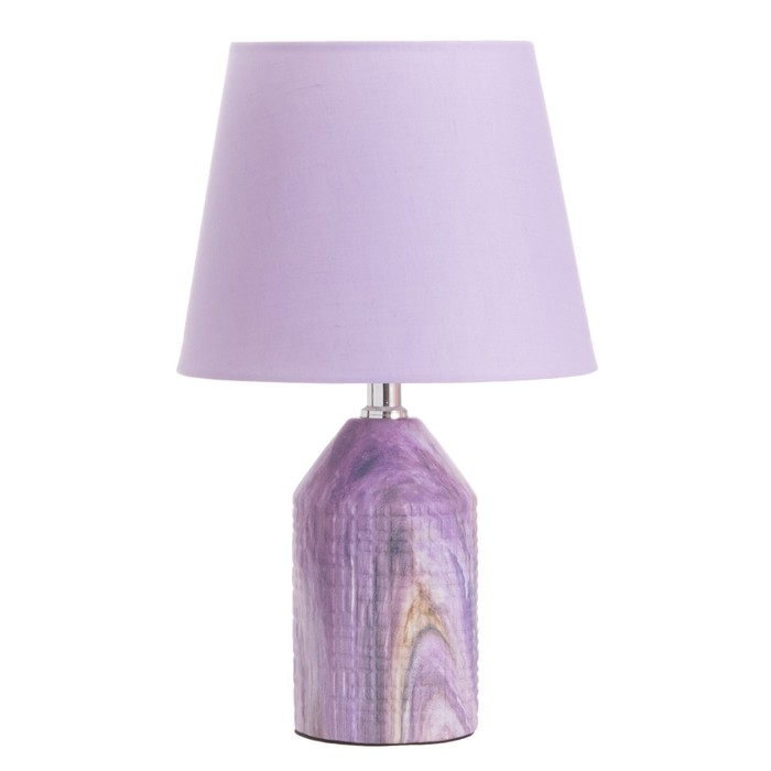 Лампа настольная Лампа настольная "Жизель" 1х40Вт Е14 сиреневый 20х20х32см