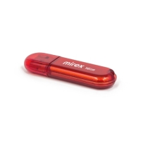 Флешка Mirex CANDY RED, 16 Гб ,USB2.0, чт до 25 Мб/с, зап до 15 Мб/с, красная