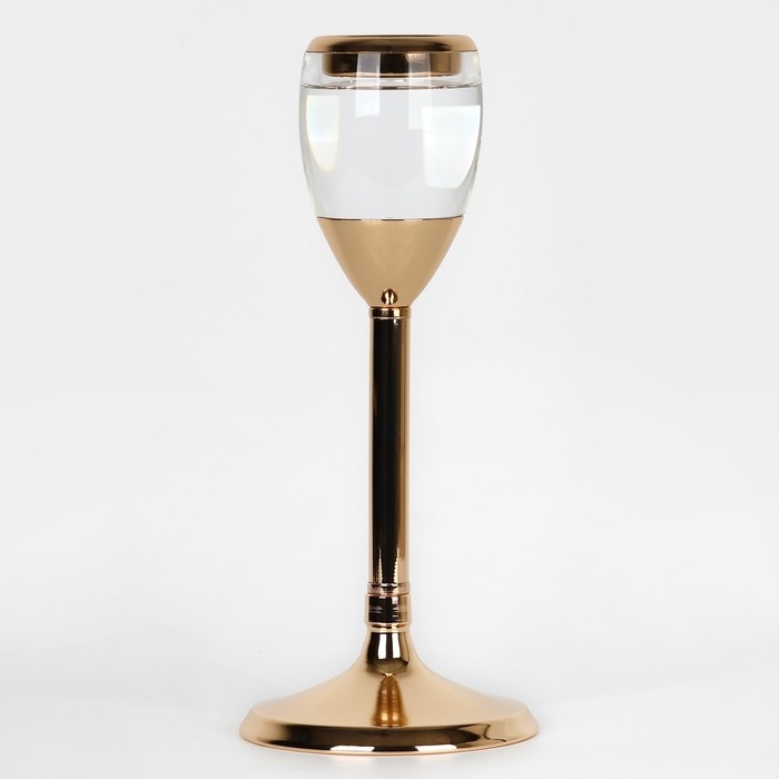 Подсвечник металл, стекло на 1 свечу «Безмятежность», цвет золото 11 х 11 х 25.5 см Подсвечник металл, стекло на 1 свечу «Безмятежность», цвет золото 11 х 11 х 25.5 см