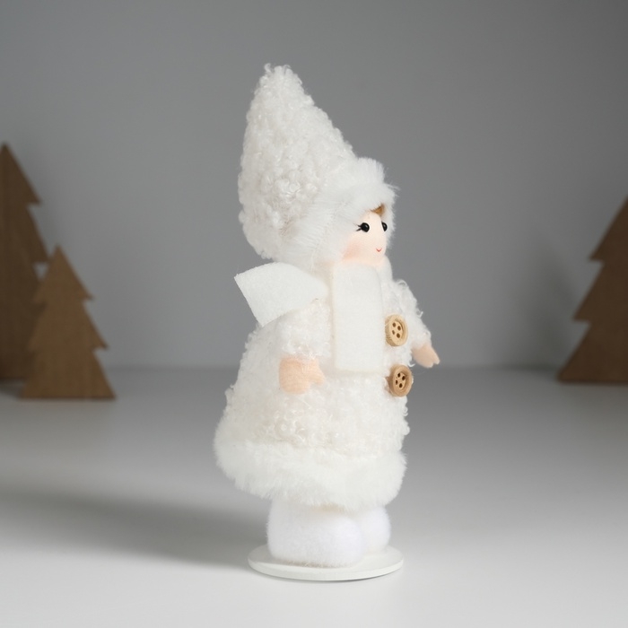 Кукла интерьерная Кукла интерьерная "Малышка в барашковой шубке" 5,6х9х16 см