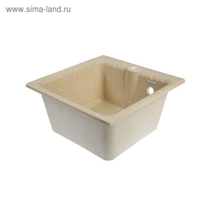 Мойка кухонная из камня GRANMILL 18, 420х420х200 мм, песочная Мойка кухонная из камня GRANMILL 18, 420х420х200 мм, песочная