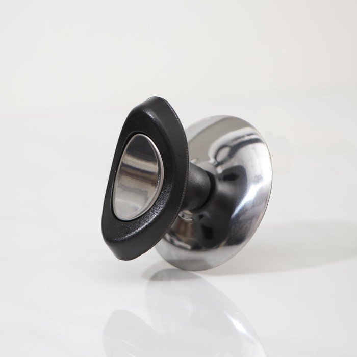 Ручка для крышки на посуду Доляна «Помощник», d=6 см, цвет чёрный Ручка для крышки на посуду Доляна «Помощник», d=6 см, цвет чёрный