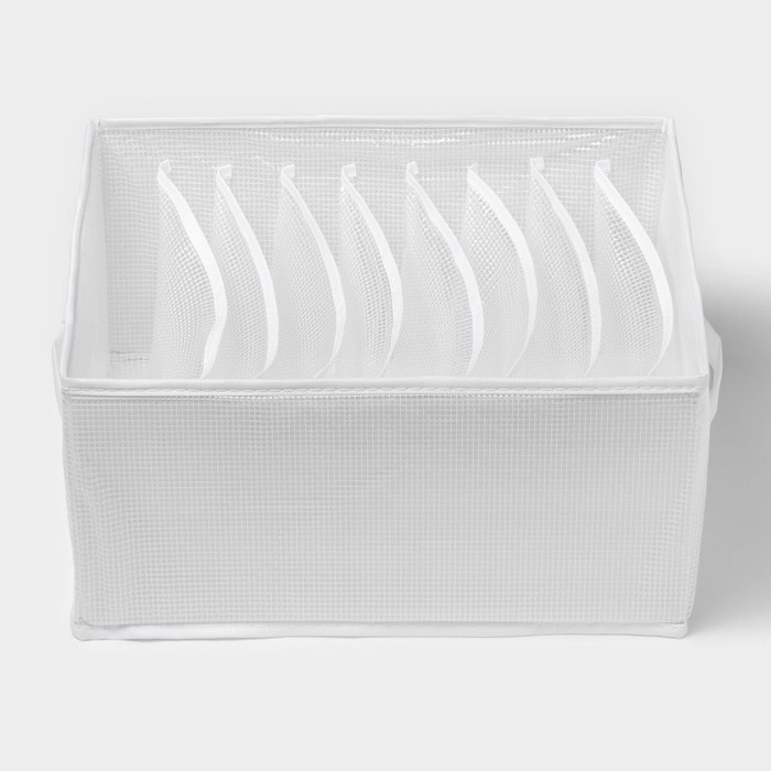 Органайзер для хранения белья «Арктик», 9 ячеек, 32×25×17 см, цвет белый Органайзер для хранения белья «Арктик», 9 ячеек, 32×25×17 см, цвет белый