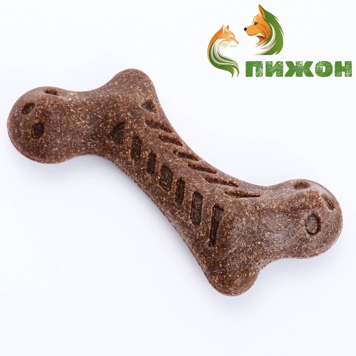 Игрушка для собак Игрушка для собак "Изогнутая кость", TPR+Бамбук, массажная,13 х 7