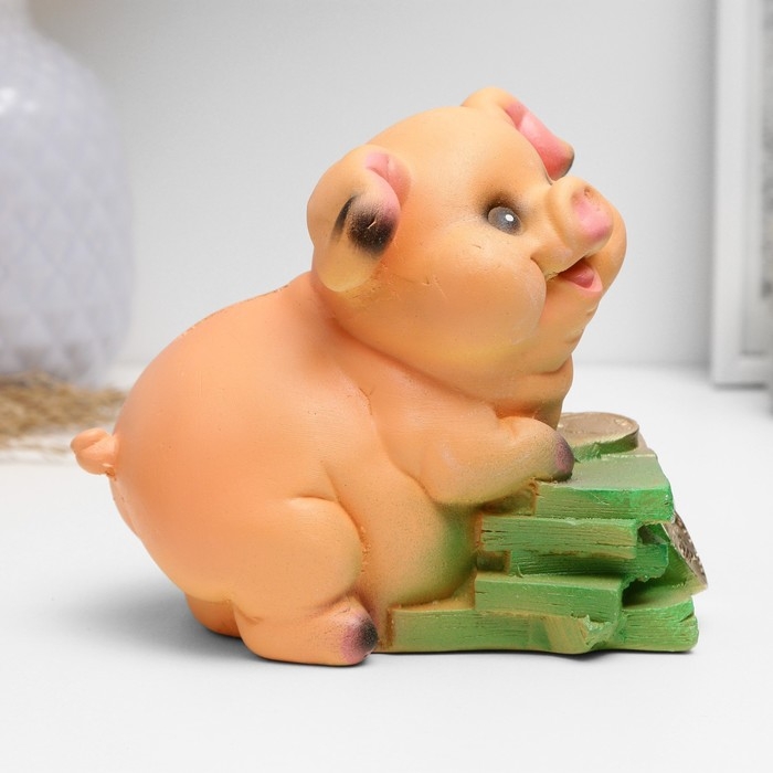 Копилка Копилка "Поросенок на деньгах" МИКС 11см