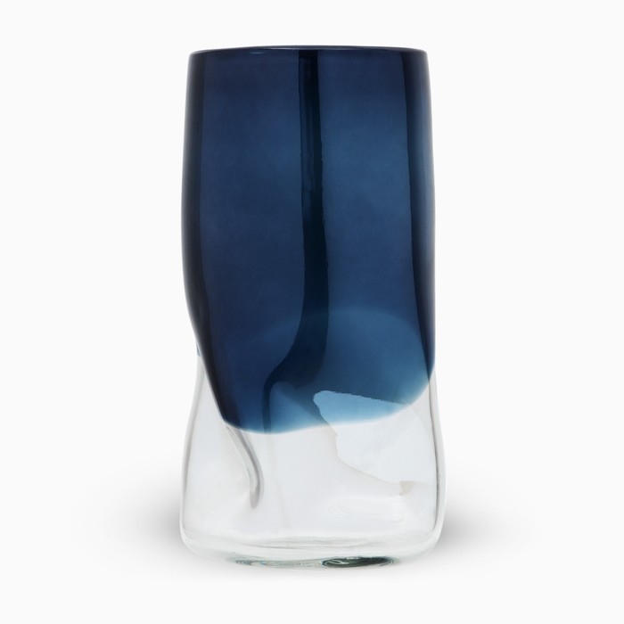 Ваза для цветов «Оушен» из цветного стекла 34×15×15 см