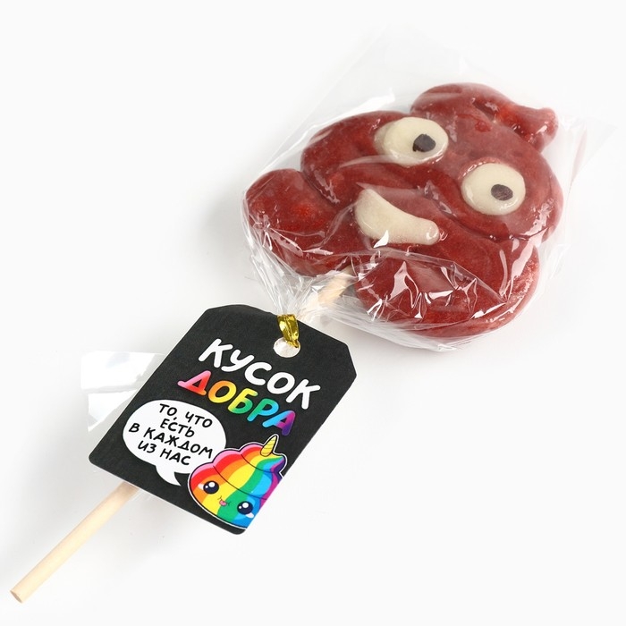 Леденец формовой, на палочке &laquo;Кусок добра&raquo;, со вкусом молочного шоколада, 15 г