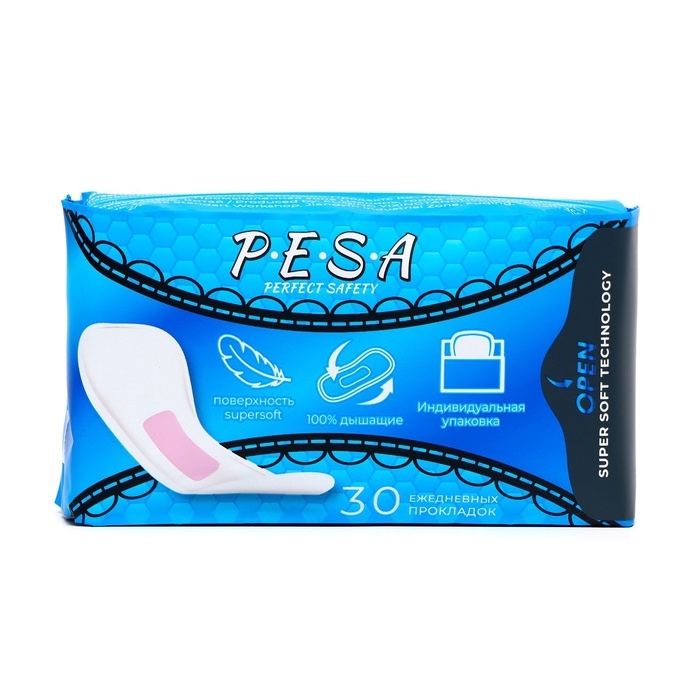 Прокладки ежедневные PESA, 30 шт. Прокладки ежедневные PESA, 30 шт.
