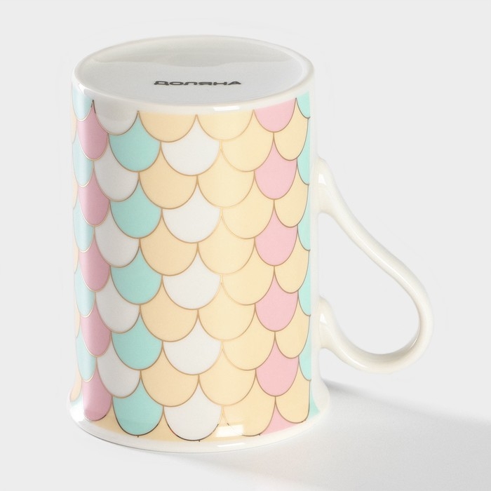 Кружка фарфоровая Доляна «Радужная», 300 мл ㅤ Кружка фарфоровая Доляна «Радужная», 300 мл ㅤ