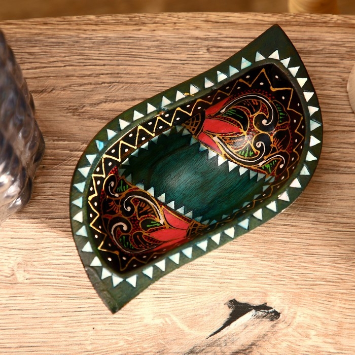 Блюдо Блюдо "Ломбок стайл" дерево 15х10х5 см