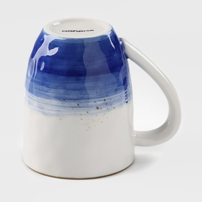 Кружка фарфоровая Доляна «Космос», 400 мл, цвет синий Кружка фарфоровая Доляна «Космос», 400 мл, цвет синий