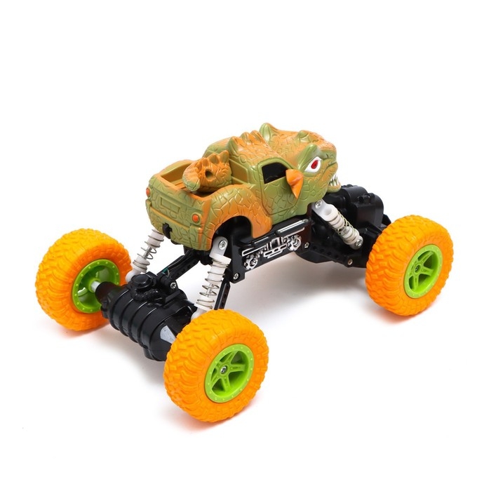 Джип радиоуправляемый DINO, работает от аккумулятора, цвет жёлтый Джип радиоуправляемый DINO, работает от аккумулятора, цвет жёлтый