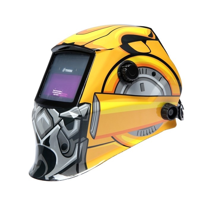 Маска сварщика ТУНДРА РОБОТ Ф5, хамелеон, 93х43 мм, DIN 9-13, внешняя регулировка, Li п/п Маска сварщика ТУНДРА РОБОТ Ф5, хамелеон, 93х43 мм, DIN 9-13, внешняя регулировка, Li п/п