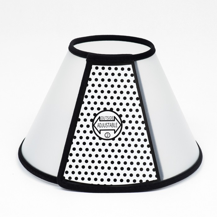 Ветеринарный воротник №0, обхват шеи 47-53 см, высота 28 см, чёрный Ветеринарный воротник №0, обхват шеи 47-53 см, высота 28 см, чёрный