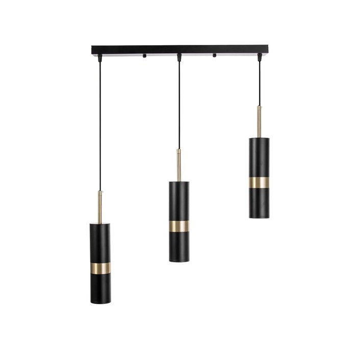 Светильник BayerLux Подвес BayerLuxной "Холли" 3хLED 15Вт 4000К черный золото 6х6х33-233см