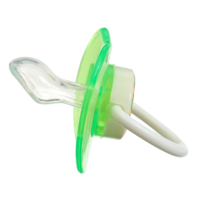 Соска - пустышка силиконовая ортодонтическая, от 3 мес., с колпачком, в контейнере, цвет желтый/зеленый Соска - пустышка силиконовая ортодонтическая, от 3 мес., с колпачком, в контейнере, цвет желтый/зеленый