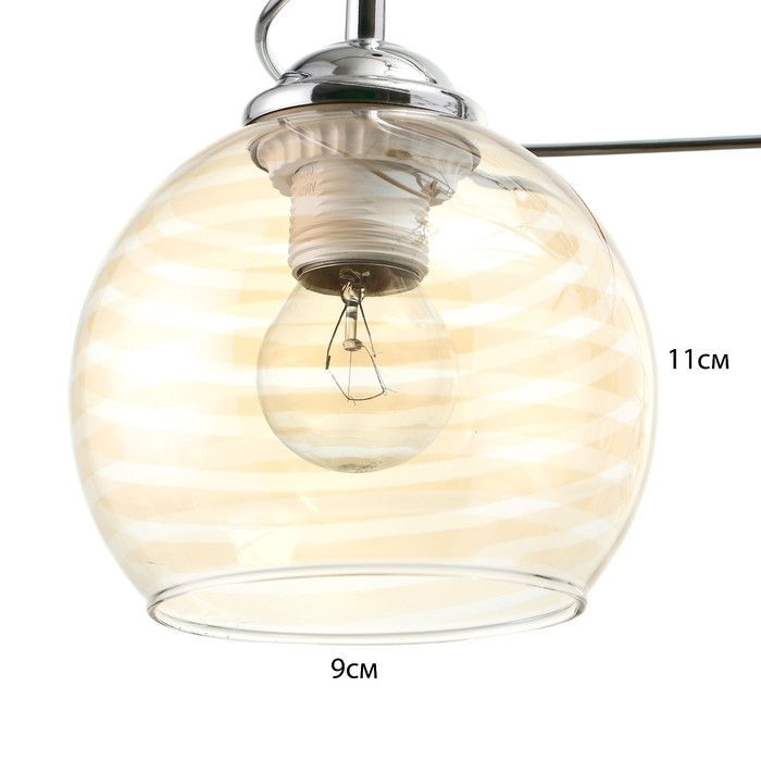 Люстра  Люстра "Анрия" 3хЕ27 40Вт хром 59х59х30 см BayerLux