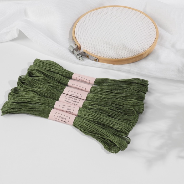 Набор ниток мулине №3363, 8 ± 1 м, 6 шт, цвет сосновый Набор ниток мулине №3363, 8 ± 1 м, 6 шт, цвет сосновый