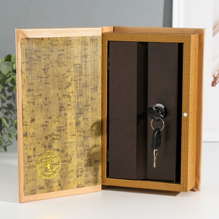 Сейф-книга дерево кожзам Сейф-книга дерево кожзам "Екатеринбург" 3D тиснение 21х13х5 см