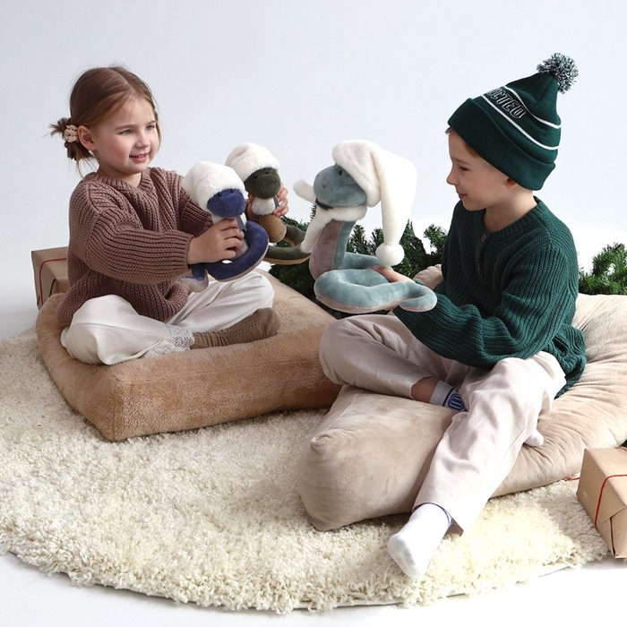 Новый год! Мягкая игрушка «Змей МиШушик», цвет синий, 15 см Новый год! Мягкая игрушка «Змей МиШушик», цвет синий, 15 см