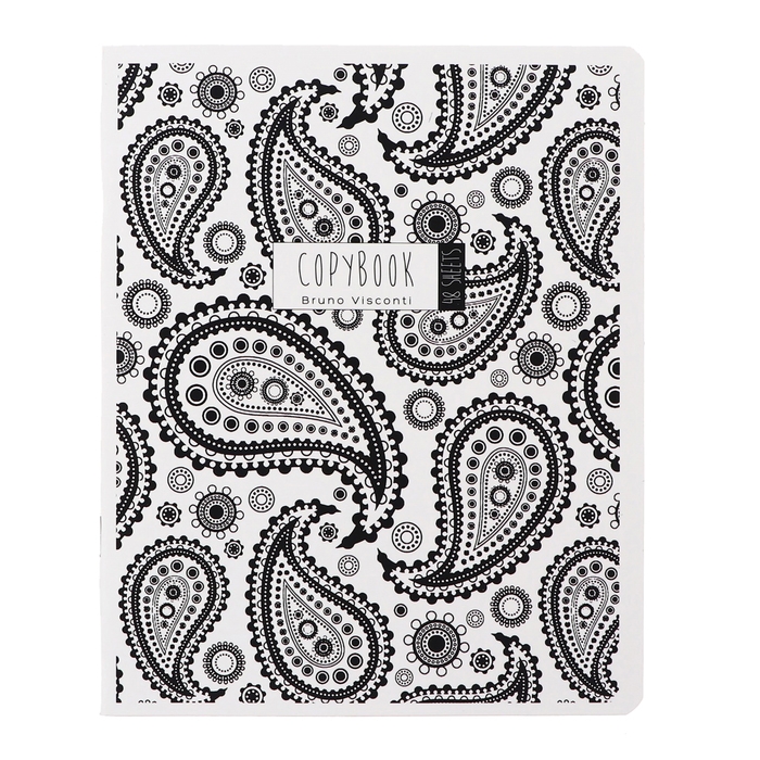 Тетрадь 48 листов в клетку BLACK&WHITE.NEW, обложка мелованный картон, ламинация Тетрадь 48 листов в клетку BLACK&WHITE.NEW, обложка мелованный картон, ламинация "софт-тач", МИКС