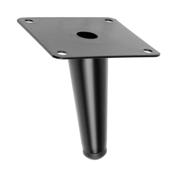 Опора мебельная CAPPIO OP07,h=100мм,толщ площ 1,8,  цвет матовый черный Опора мебельная CAPPIO OP07,h=100мм,толщ площ 1,8,  цвет матовый черный