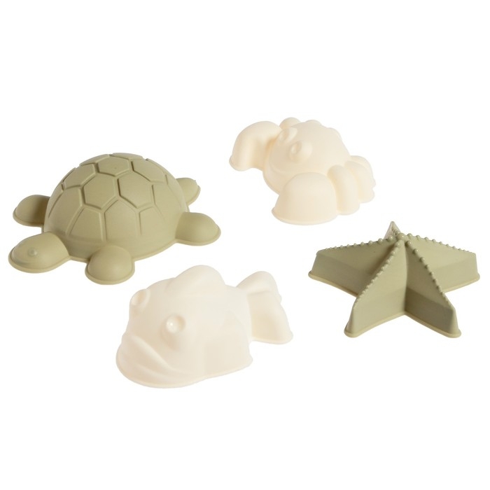 Набор для игры в песке, 8 предметов: совочек, грабельки, сито, ведерко, 4 мягкие формочки Набор для игры в песке, 8 предметов: совочек, грабельки, сито, ведерко, 4 мягкие формочки