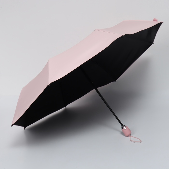 Зонт автоматический «Однотонный», 3 сложения, 8 спиц, R = 48/55 см, D = 110 см, цвет МИКС Зонт автоматический «Однотонный», 3 сложения, 8 спиц, R = 48/55 см, D = 110 см, цвет МИКС