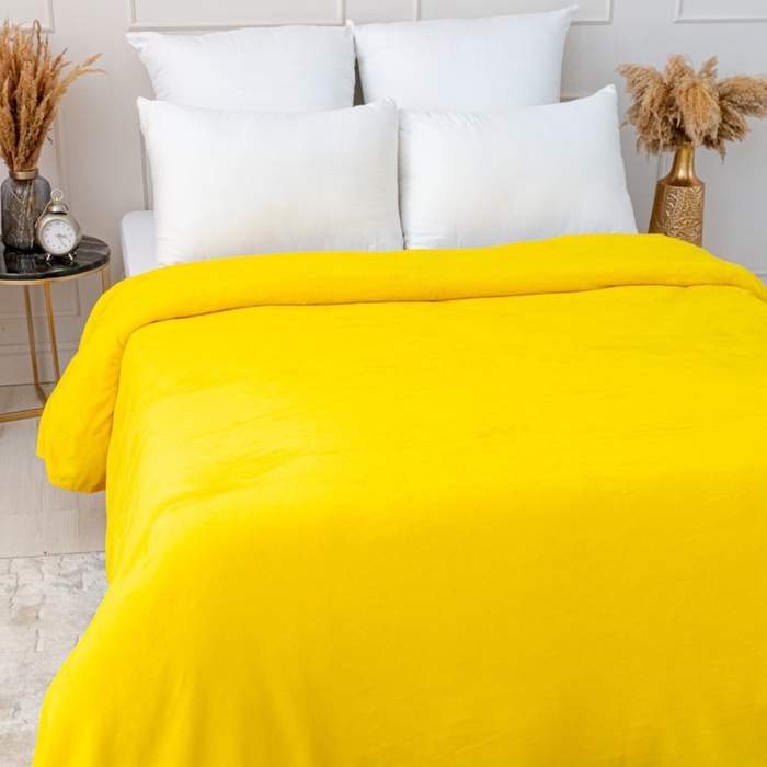 Плед Павлина 150х200см, желтый, аэрософт 190г/м, пэ100% Плед Павлина 150х200см, желтый, аэрософт 190г/м, пэ100%