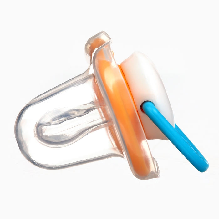 Набор: Соска - пустышка с держателем «Черепаха», анатомическая +6 мес, цвет желтый Набор: Соска - пустышка с держателем «Черепаха», анатомическая +6 мес, цвет желтый