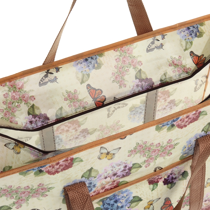 Сумка хозяйственная на молнии, наружный карман, цвет бежевый Сумка хозяйственная на молнии, наружный карман, цвет бежевый