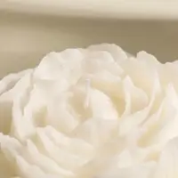 Свеча интерьерная "Бутон пиона" белая 16х14х4 см Свеча интерьерная "Бутон пиона" белая 16х14х4 см