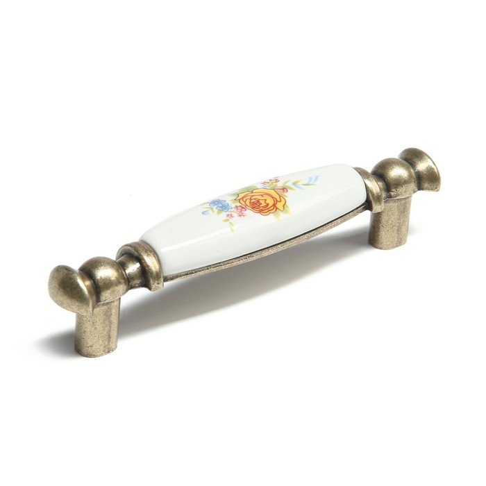 Ручка скоба ROSE CAPPIO Ceramics, 96 мм, цвет бронза Ручка скоба ROSE CAPPIO Ceramics, 96 мм, цвет бронза