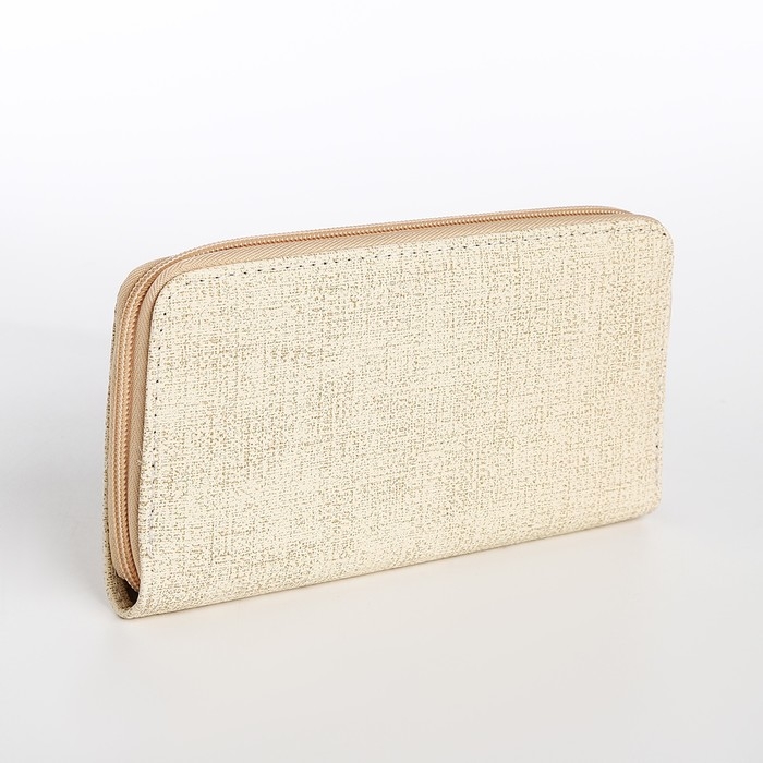 Кошелёк женский на молнии, цвет бежевый Кошелёк женский на молнии, цвет бежевый