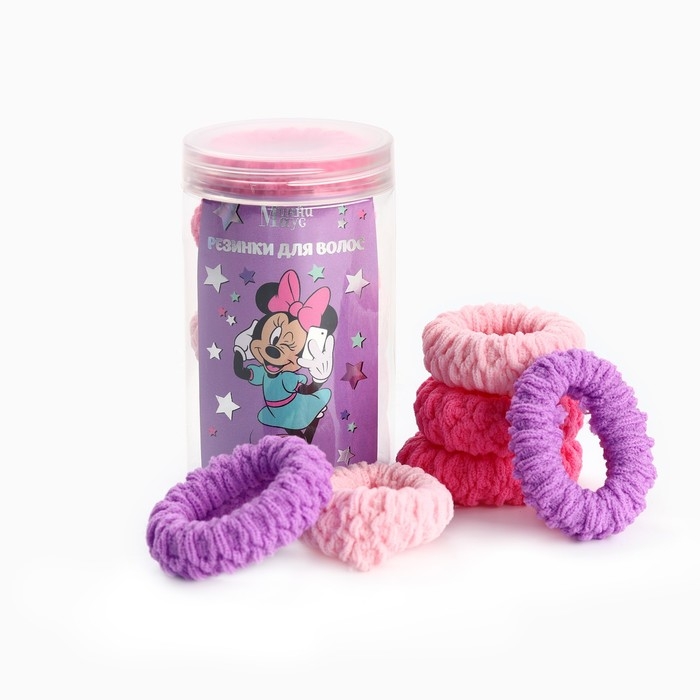 Набор резинок для волос, 6 шт, 2.5 см, Минни Маус Набор резинок для волос, 6 шт, 2.5 см, Минни Маус
