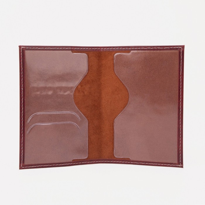 Обложка для паспорта, цвет бордовый Обложка для паспорта, цвет бордовый