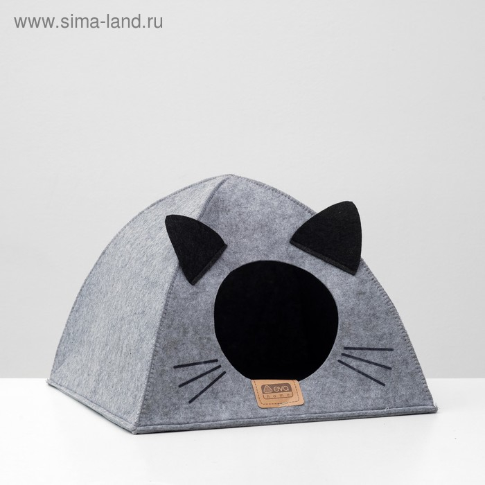 Домик для животных из войлока  Домик для животных из войлока "Палатка ушастая", 38 х 28 х 38 см