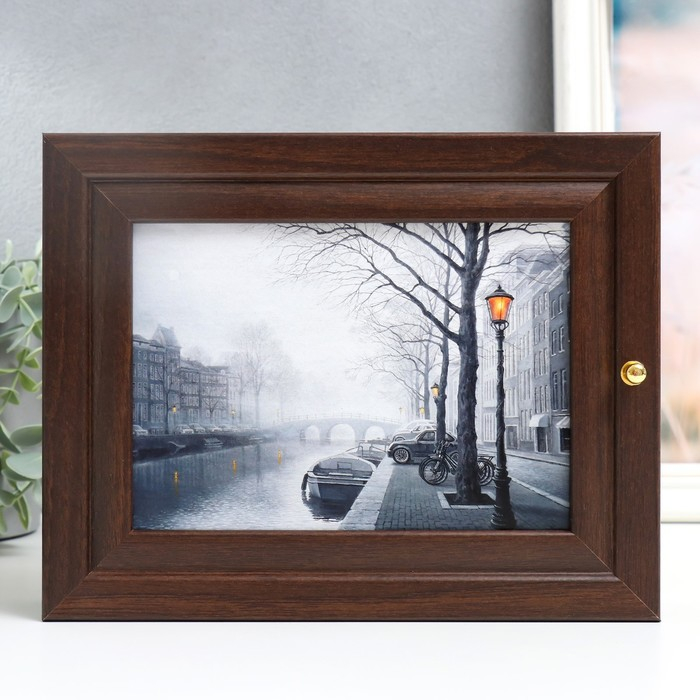 Ключница Ключница "Амстердам" венге 19х24 см МИКС