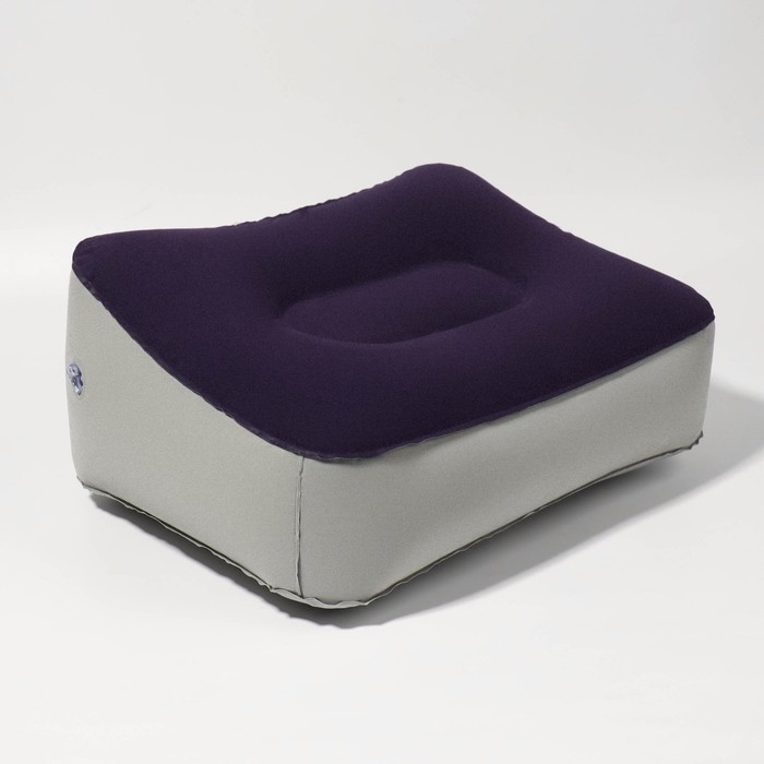 Подушка надувная, 37 × 28 × 15 см, цвет синий/серый Подушка надувная, 37 × 28 × 15 см, цвет синий/серый