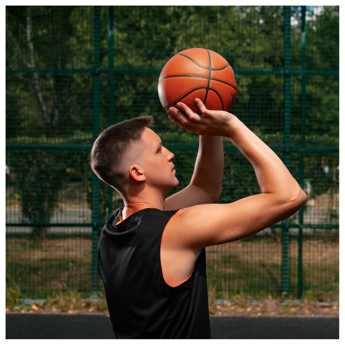 Баскетбольный мяч MINSA, тренировочный, клееный, 8 панелей, р. 7, PU, бутиловая камера Баскетбольный мяч MINSA, тренировочный, клееный, 8 панелей, р. 7, PU, бутиловая камера