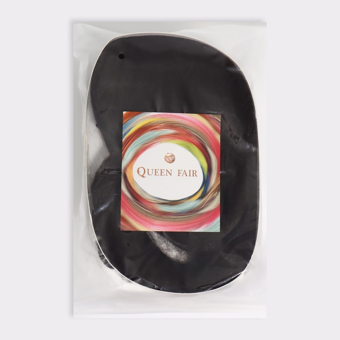 Парик искусственный, с чёлкой, имитация кожи, 60 см, цвет каштановый Парик искусственный, с чёлкой, имитация кожи, 60 см, цвет каштановый