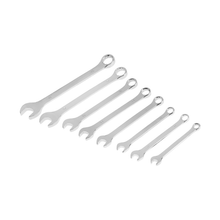 Набор ключей комбинированных в холдере ТУНДРА, CrV, зеркальные, 8 - 19 мм, 8 шт. Набор ключей комбинированных в холдере ТУНДРА, CrV, зеркальные, 8 - 19 мм, 8 шт.