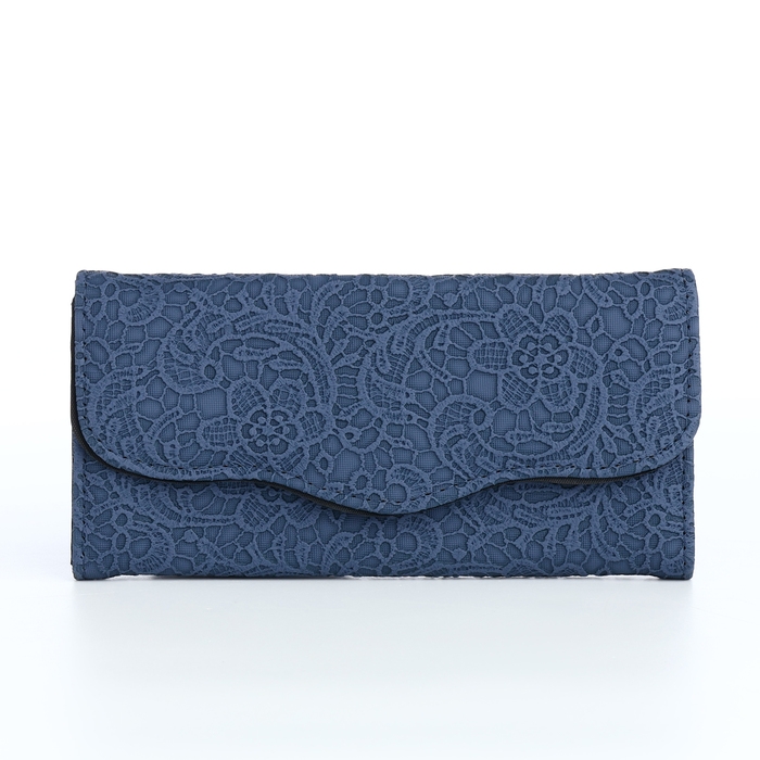 Кошелёк женский на магните, цвет синий