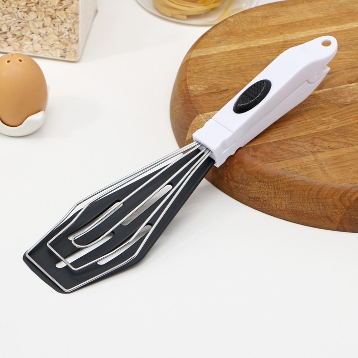 Лопатка двойная Доляна «Помощник», 30 см, с держателем Лопатка двойная Доляна «Помощник», 30 см, с держателем