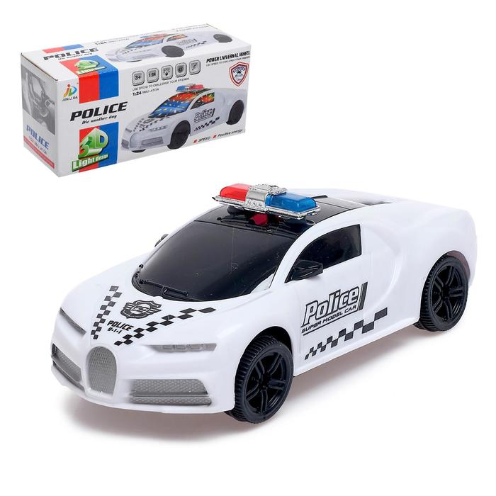 Машина «Полиция», световые и звуковые эффекты, работает от батареек Машина «Полиция», световые и звуковые эффекты, работает от батареек