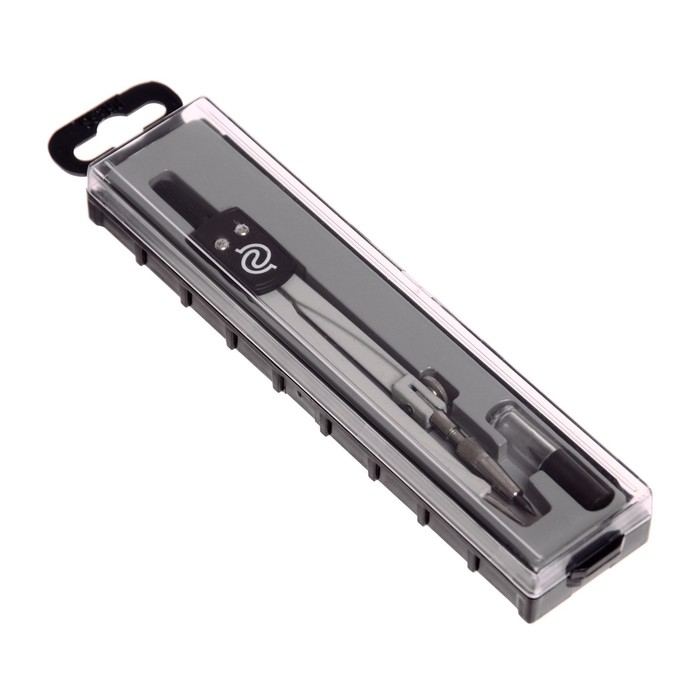 Циркуль металлический + грифели GLOBUS «Школа», 2 предмета (циркуль литой, окрашенный, пенал с запасным грифелем), в футляре Циркуль металлический + грифели GLOBUS «Школа», 2 предмета (циркуль литой, окрашенный, пенал с запасным грифелем), в футляре